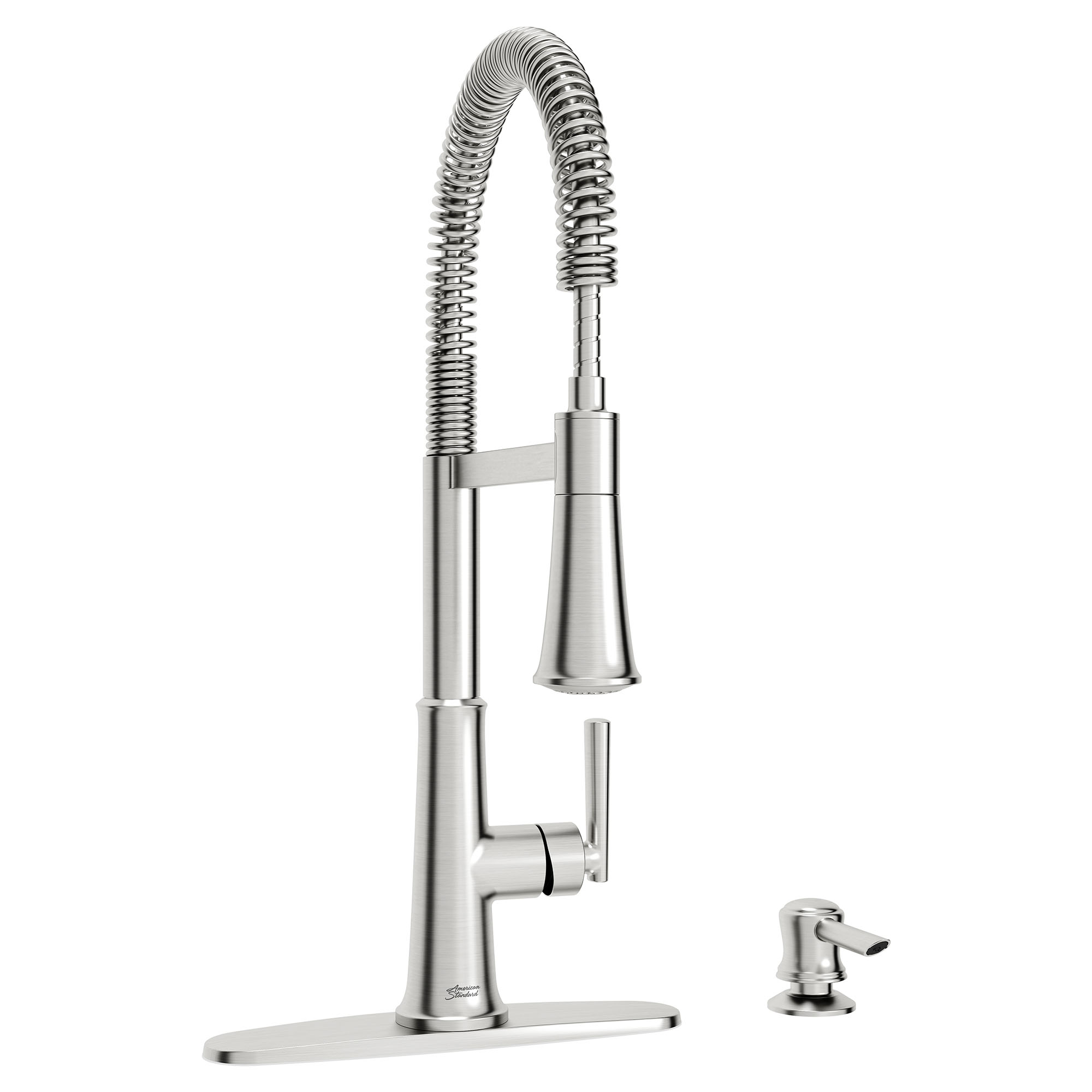 Gladden SemiPro Dual Spray Kitchen Faucet with Deck Plate and Soap